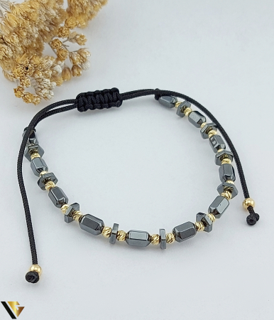 Bijuterii din aur - Bratara Snur textil, Aur 14k
