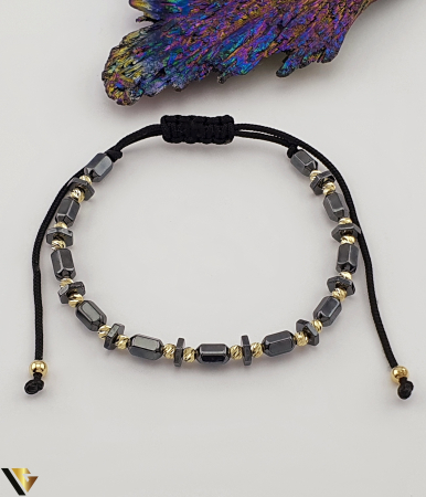 Bratari din aur - Bratara Snur textil, Aur 14k