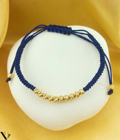 Bratari din aur - Bratara Snur Textil, Aur 14k