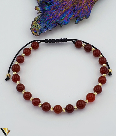 Bratari din aur - Bratara Snur textil, Aur 14k