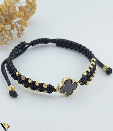 Bijuterii din aur - Bratara Snur textil, Aur 14k