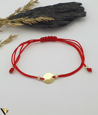 Bijuterii din aur - Bratara Snur textil, Aur 14k