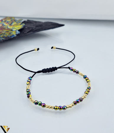 Bratari din aur - Bratara Snur textil , Aur 14k