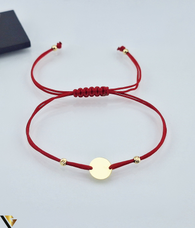 Bratari din aur - Bratara Snur Textil, Aur 14k