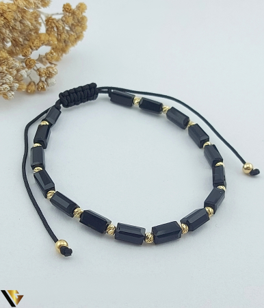Bijuterii din aur - Bratara Snur textil, Aur 14k