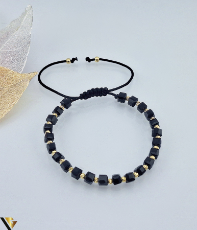 Bratari din aur - Bratara Snur textil , Aur 14k