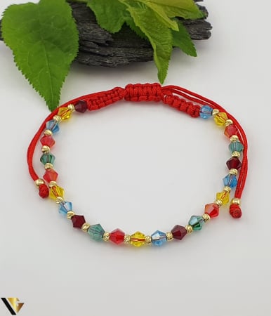 Bijuterii din aur - Bratara Snur textil, Aur 14k
