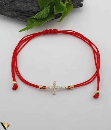 Bijuterii din aur - Bratara Snur textil, Aur 14k