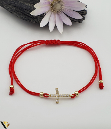Bratari din aur - Bratara Snur textil, Aur 14k