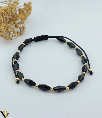 Bijuterii din aur - Bratara Snur textil, Aur 14k