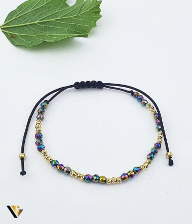 Bratari din aur - Bratara Snur textil, Aur 14k