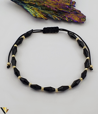 Bratari din aur - Bratara Snur textil, Aur 14k