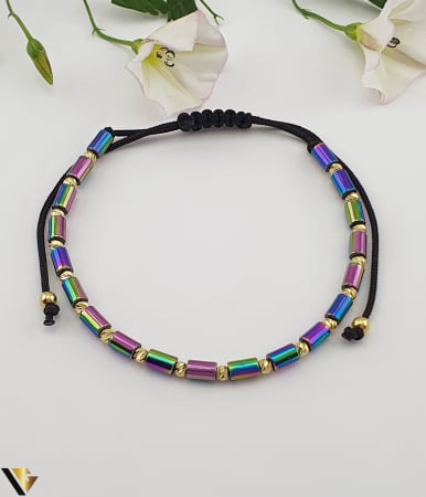 Bijuterii din aur - Bratara Snur textil, Aur 14k