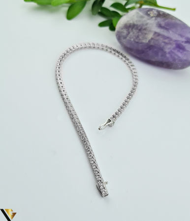 Bratara Tennis Aur Alb 14K, Diamante 3.27 ct [1]