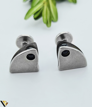 Butoni, piercinguri si accesorii din argint - Butoni Otel Inoxidabil,Onix  7.70g