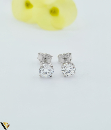 Cercei - Cercei Alb 18k, Diamane Lab-Grown 1.00 ct