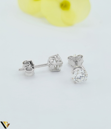 Cercei Alb 18k, Diamane Lab-Grown 1.00 ct [1]