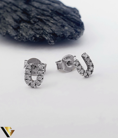 Bijuterii din argint - Cercei Argint 925, Litera U