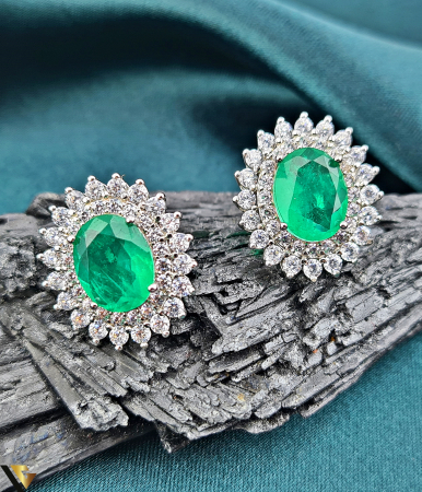 Bijuterii din argint - Cercei Argint 925, Paraiba