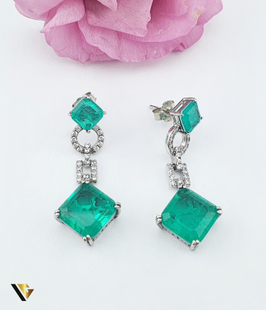 Bijuterii din argint - Cercei Argint 925, Paraiba