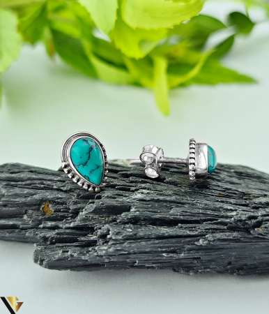 Cercei Argint 925, Turcoaz [1]