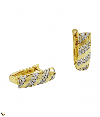 Cercei din aur - Cercei Aur 14K , 2.39 grame