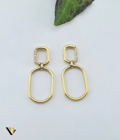 Bijuterii din aur - Cercei Aur 14k, Cubic zirconia