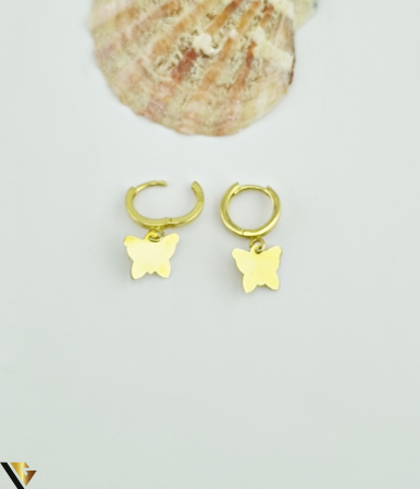 Cercei aur 14k Greutate: 1.98 grame Dimensiune: 19.90 mm / 9.80 mm Marcaj / titlu: 585 Locatie: HARLAU Tel: 0723353111 [1]