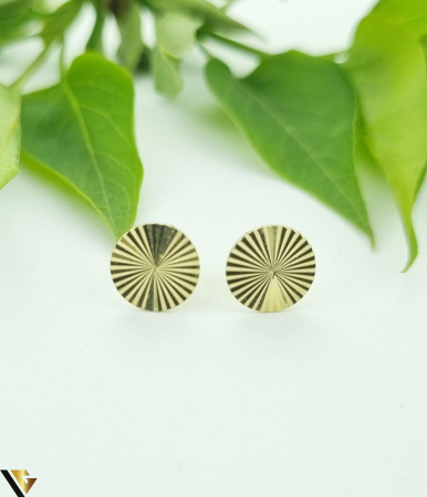 Cercei din aur - Cercei aur 14k Greutate: 0.88 grame Dimensiune: 7.50 mm / 7.50  mm Marcaj / titlu: 585 Locatie: HARLAU Tel: 0723353111