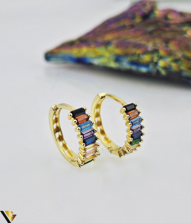 Cercei cu diamante - Cercei Aur 14k