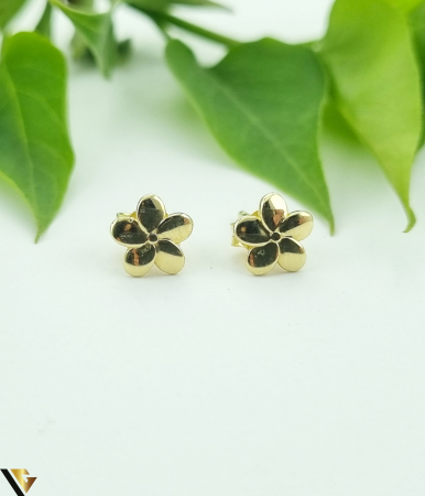 Cercei din aur - Cercei aur 14k Greutate: 1.08 grame Dimensiune: 7 mm / 7  mm Marcaj / titlu: 585 Locatie: HARLAU Tel: 0723353111