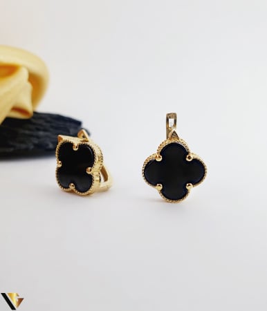 Cercei - Cercei Aur 14k, Ceramica