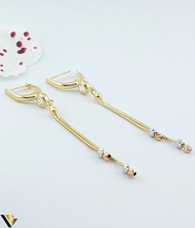 Cercei Aur 14K, Cristale de zirconiu [1]