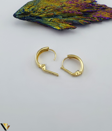 Cercei aur 14k Greutate: 1.48 grame Lungime: 17 mm Latime: 4 mm Marcaj / titlu: 585 Locatie: Bacau Calea Marasesti Tel: 0756943079 [1]
