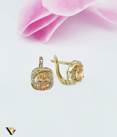 Bijuterii din aur - Cercei Aur 14k, Cubic zirconia