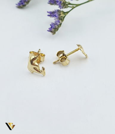 Cercei Aur 14k, Delfin [1]