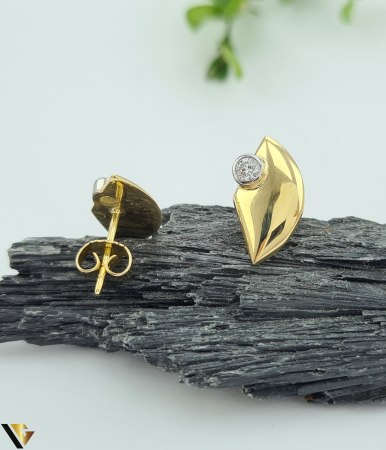 Cercei Aur 14k, Diamante 0.16 ct [1]