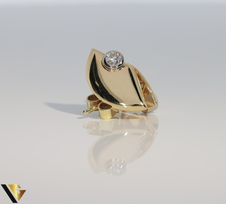 Cercei Aur 14k, Diamante 0.16 ct [2]
