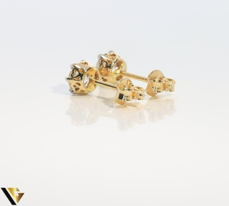 Cercei Aur  14k, Diamante 1.04 ct [2]
