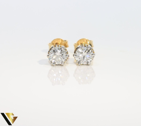 Cercei Aur  14k, Diamante 1.04 ct [1]