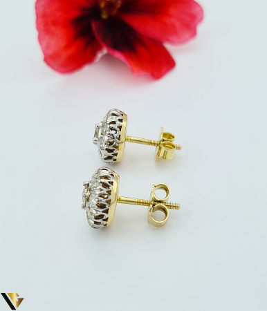 Cercei Aur 14k, Diamante 2.20 ct [1]
