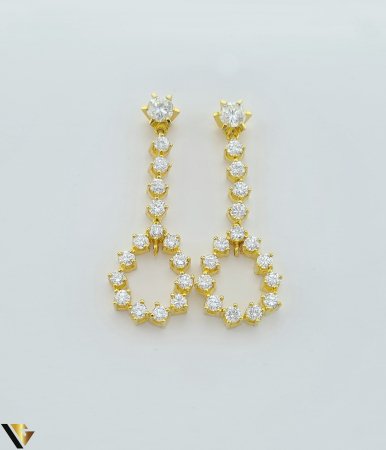 Cercei - Cercei Aur 14k, Diamante 2.66 ct