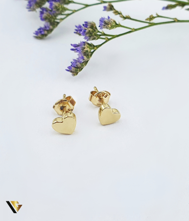 Bijuterii din aur - Cercei Aur 14k, Inima