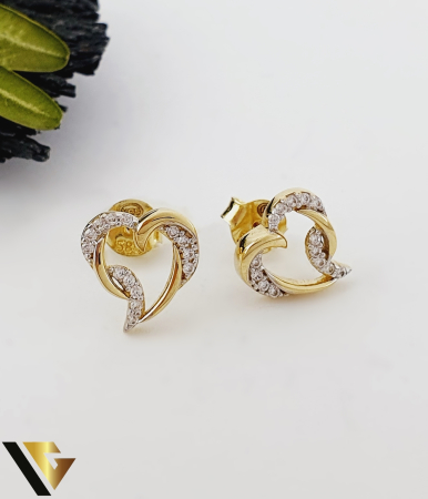 Bijuterii din aur - Cercei Aur 14k, Inima