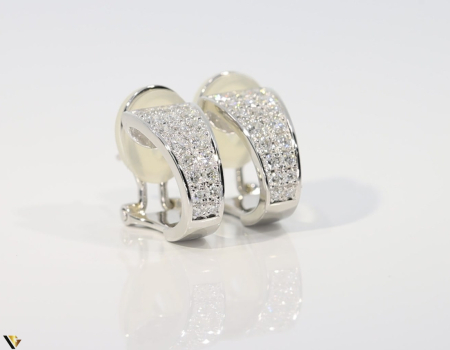 Cercei Aur 14k,Platina 900 Diamante 0.70 ct [2]