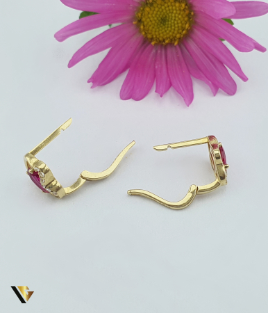 Cercei Aur 14k, Rubine [1]