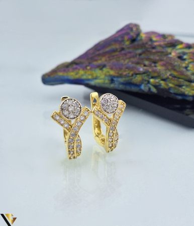 Cercei din aur - Cercei Aur 14k, Zirconii