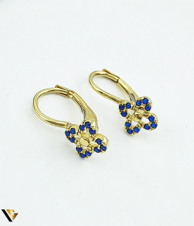 Cercei din aur - Cercei Aur 14k, Zirconiu