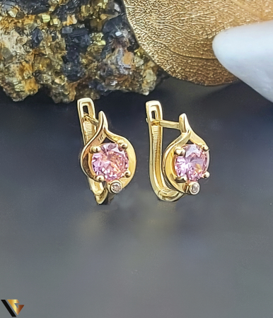 Cercei din aur - Cercei Aur 14K , Zirconiu