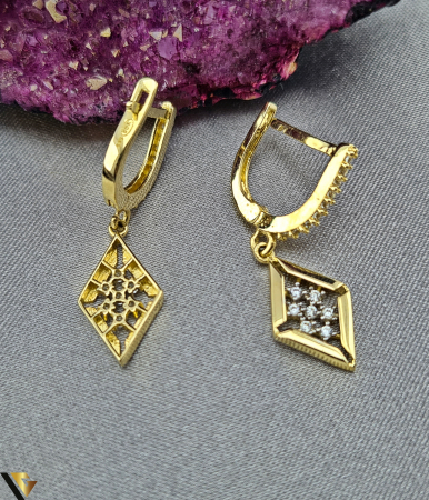 Cercei Aur  14k , Zirconiu [1]
